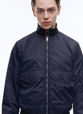 Blue water repellent bomber jacket - M3AILE-TM19-31