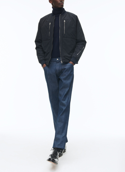 Men's navy blue jacket Fursac - M3CZIP-VM03-30