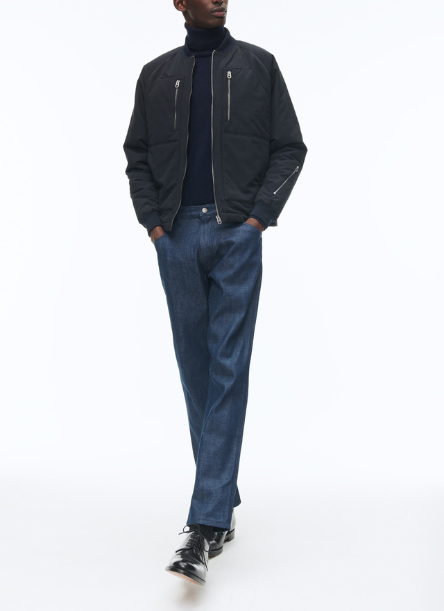 Men's navy blue jacket Fursac - M3CZIP-VM03-30