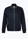 Linen effect cotton canvas jacket - M3DEBY-VX01-D032