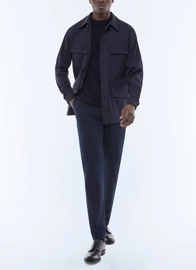 Men's navy blue jacket Fursac - M3FUEL-EM01-D030