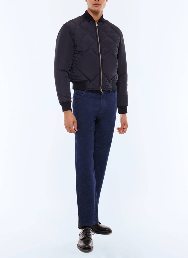 Men's navy blue jacket Fursac - M3GEMS-GM08-D030
