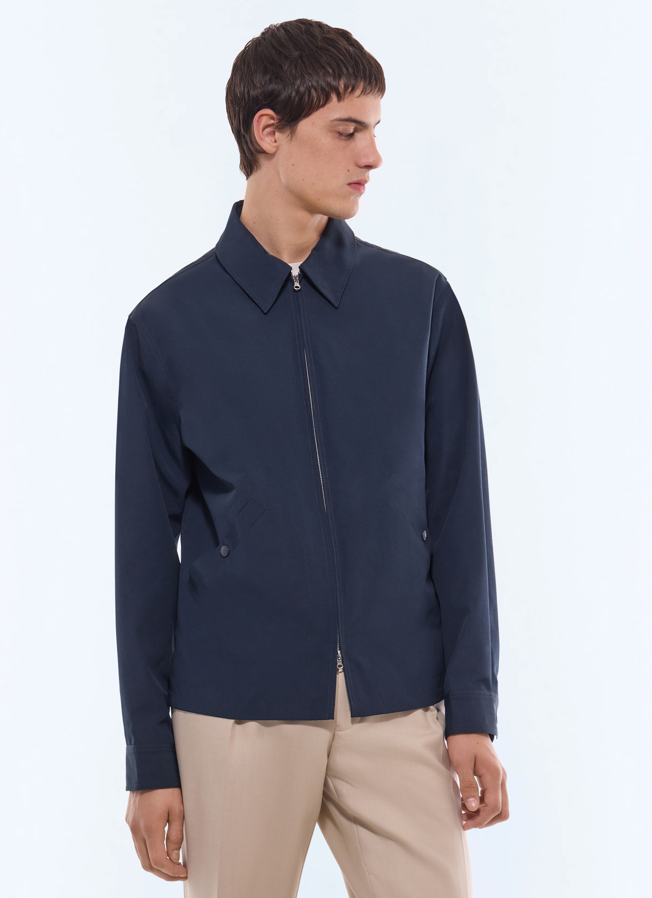 FURSAC - Water-repellent technical jacket - Men - Size S - Blue, Navy blue - Straight cut