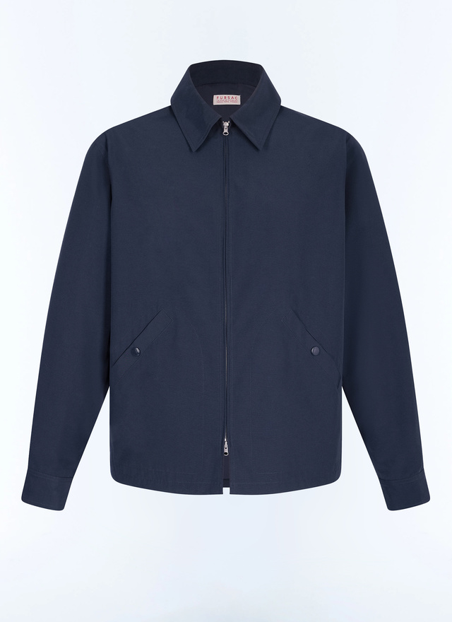 Men's blue, navy blue technical fabric jacket Fursac - M3GVEN-DM25-D030