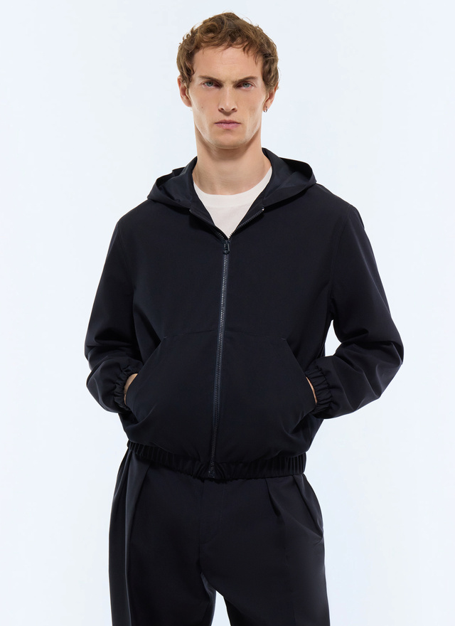 Men's jacket navy blue water-repellent certified technical fabric Fursac - M3JIMY-CM33-D030