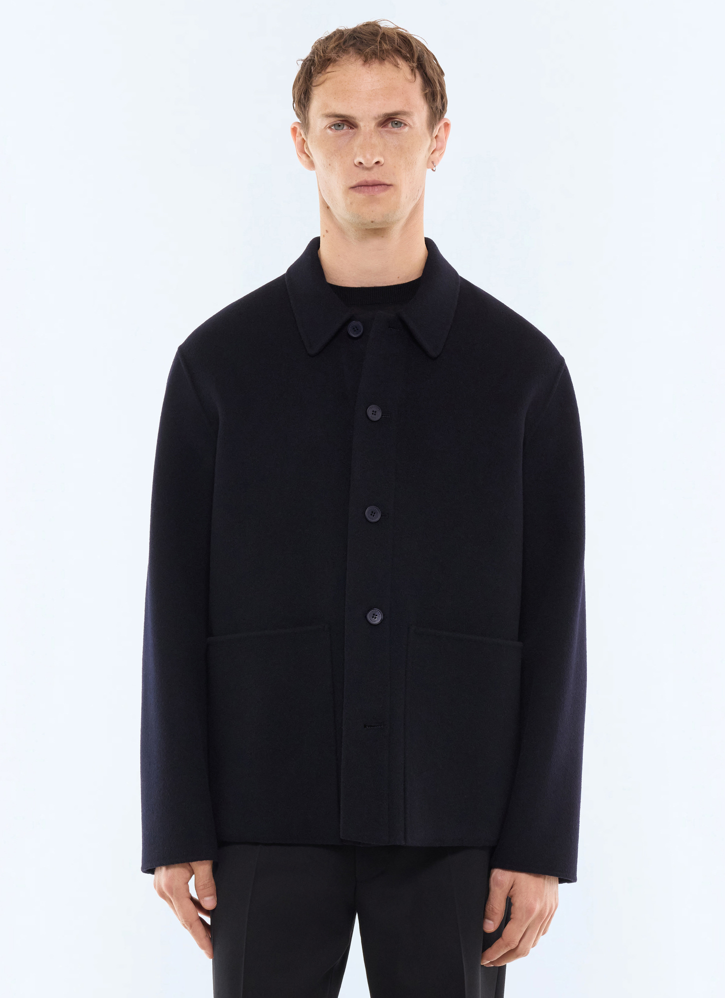 Men's jacket navy main fabric: 100% woollining: none Fursac - M3LORK-JM13-D030