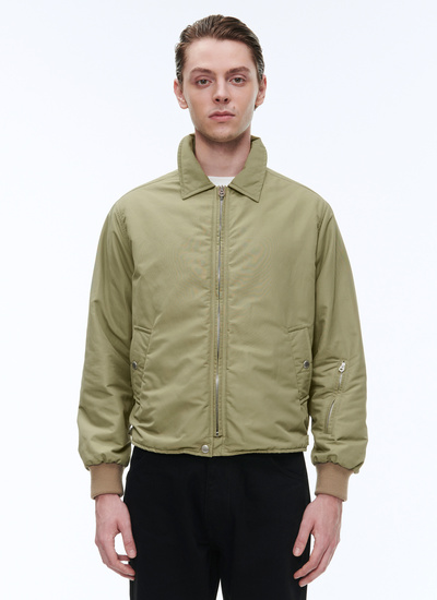 Men's jacket olive green cotton and polyamide Fursac - M3BANG-VM03-44