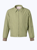 Olive green Ottoman fabric jacket - M3BANG-VM03-44