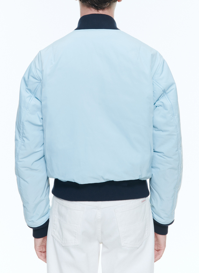Men's sky blue jacket Fursac - M3DUDE-BM07-D004