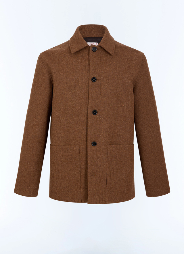 Men's brown main fabric: 100% virgin woollining: 100% viscose jacket Fursac - M3LARK-LM33-G021