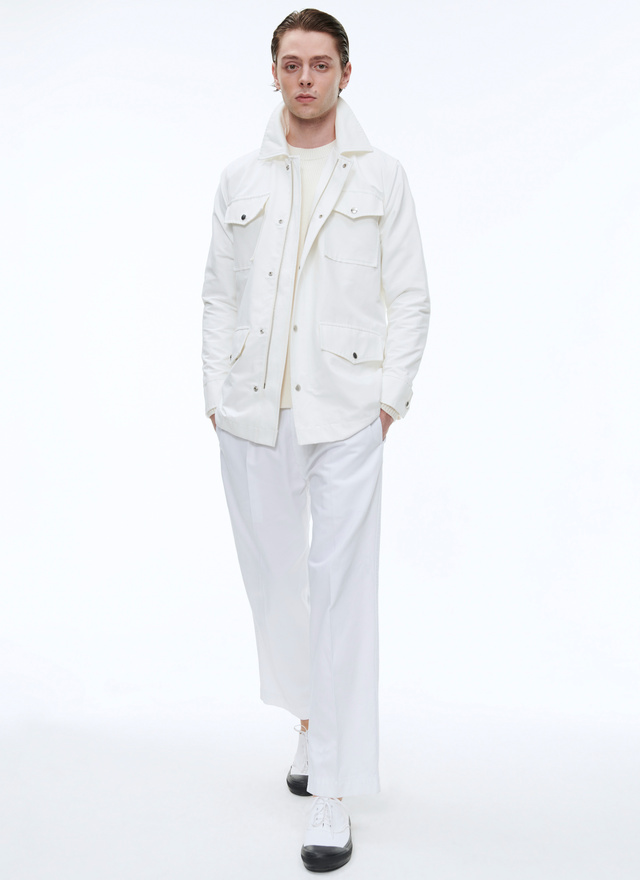 zara white coat men