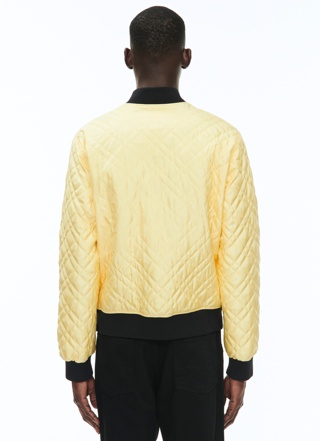 Men's yellow satiny acetate jacket Fursac - 23EM3BEDY-BM02/53