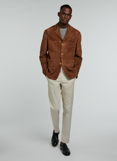 Men's jacket camel goat leather Fursac - 22EM3VEST-VL04/12