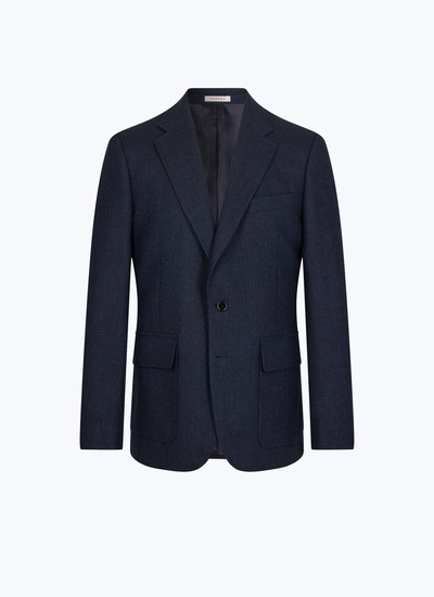 Men's virgin wool, cotton and linen serge jacket Fursac - V3EITO-CX40-D030