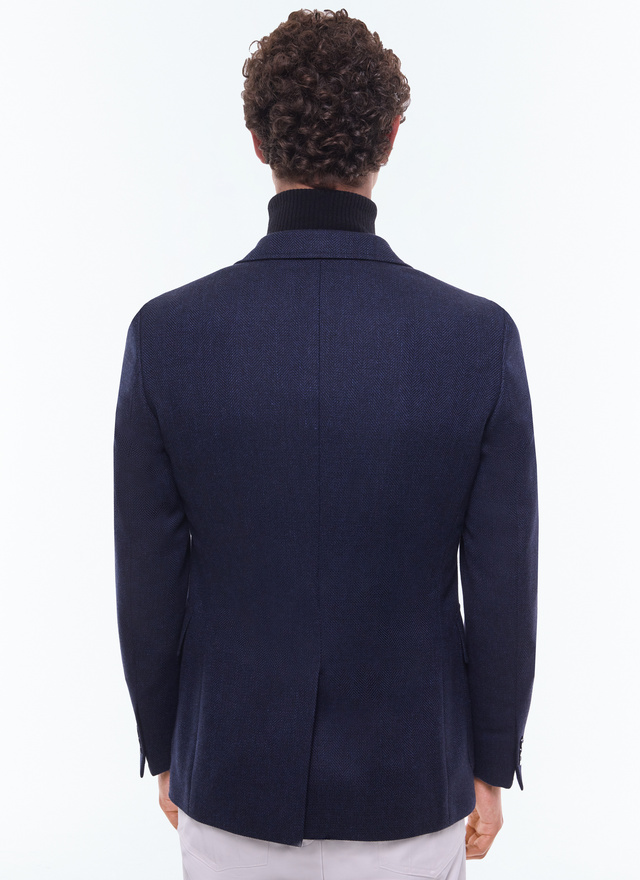 Men's navy blue jacket Fursac - V3EITO-CX40-D030