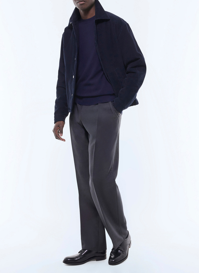 Men's navy blue jacket Fursac - M3GARS-GX41-D030