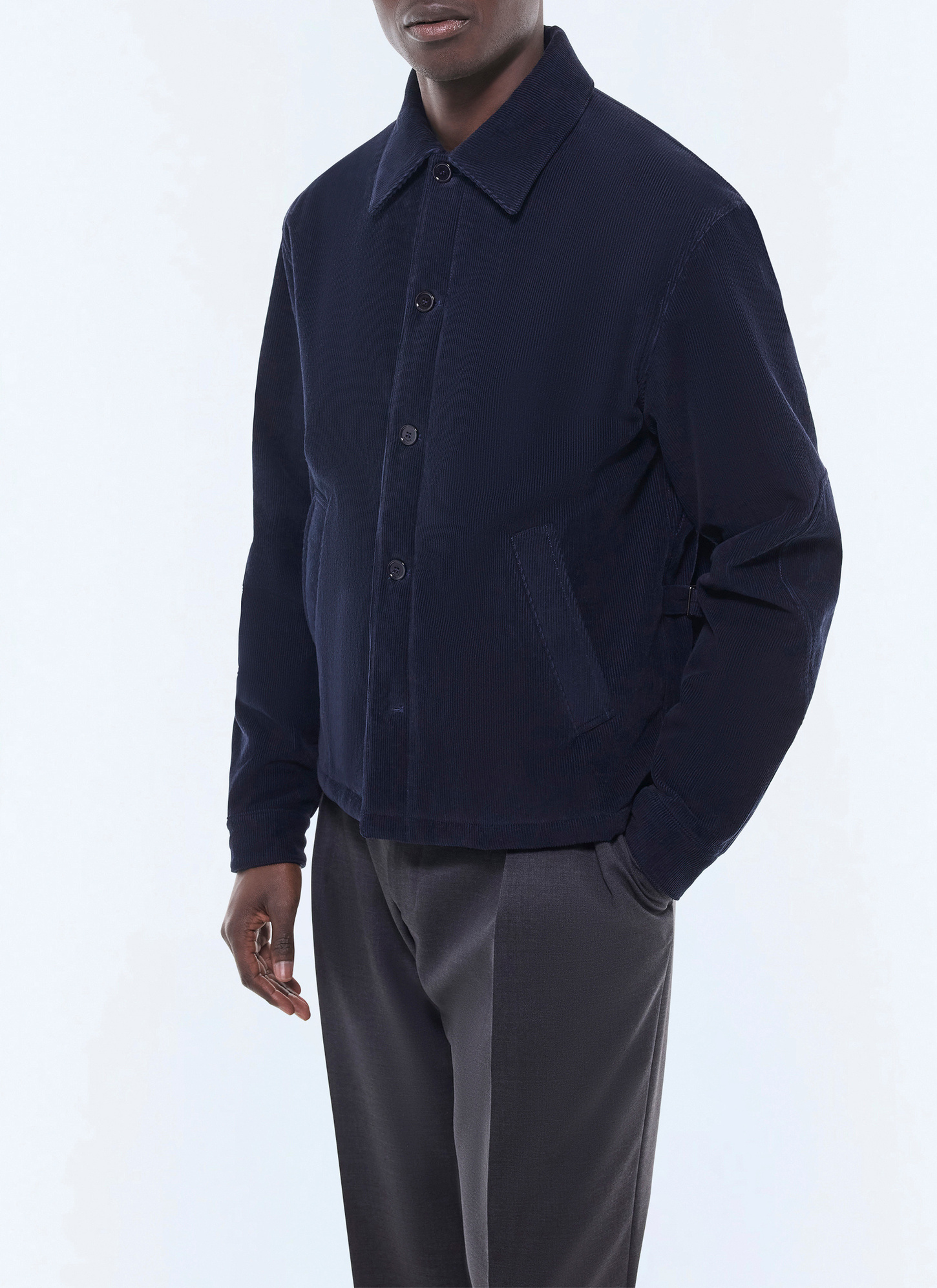 Men's jacket navy blue certified velvet Fursac - M3GARS-GX41-D030