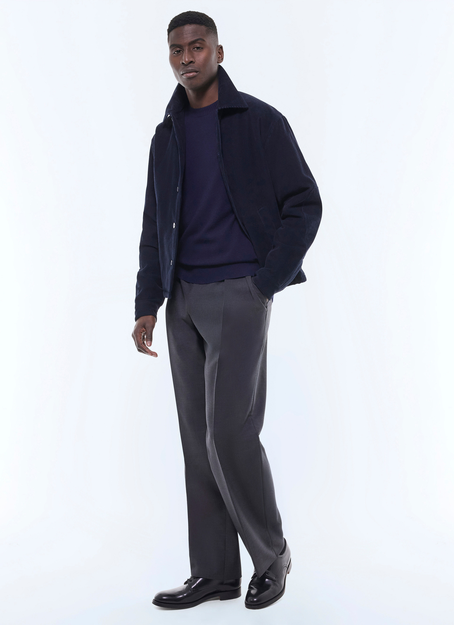 Men's navy blue jacket Fursac - M3GARS-GX41-D030