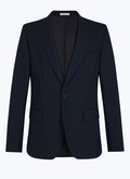 Straight cut jacket in certified wool - V3EDAF-BV01-30