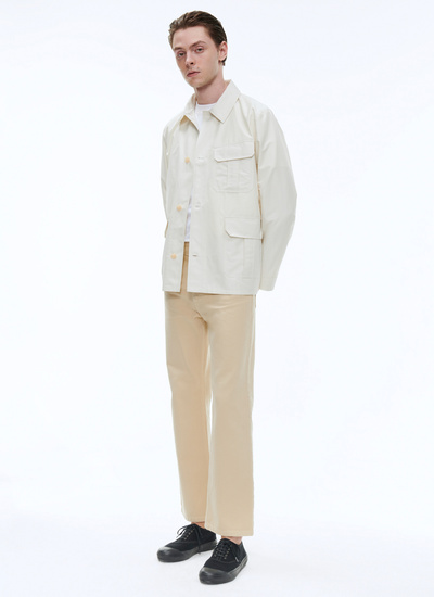 Men's ecru jacket Fursac - M3BIKE-BM15-02