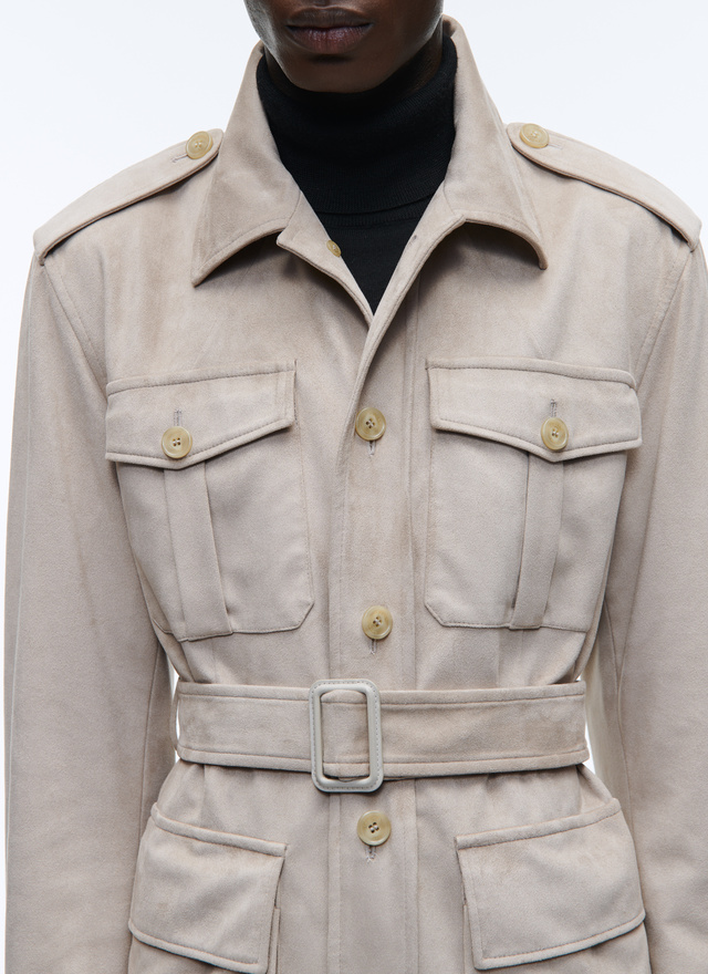 Men's beige jacket Fursac - 22HM3ARNO-AM04/14