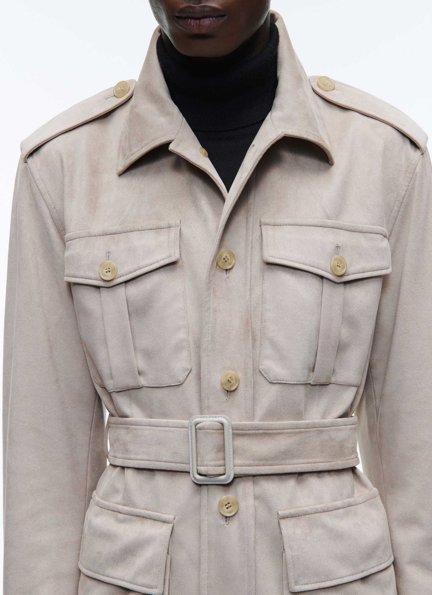 Men's beige jacket Fursac - M3ARNO-AM04-14