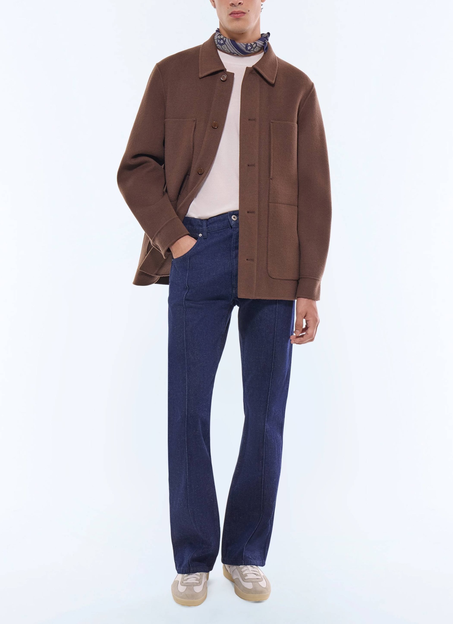 Men's brown jacket Fursac - M3FADA-JM13-G014