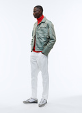 Green water-repellent Solaro reporter jacket - M3ARME-AM10-44