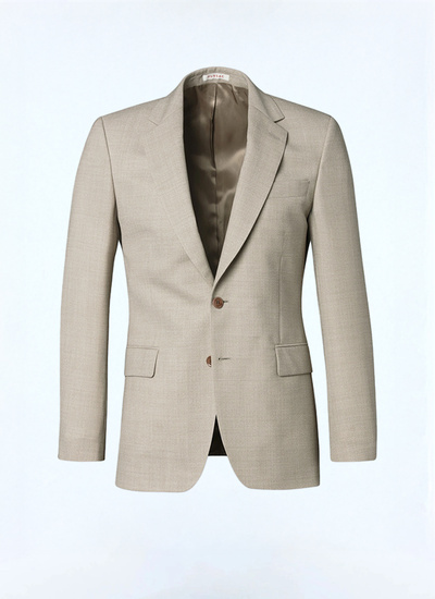Men's beige jacket Fursac - V3BAXI-BC31-56