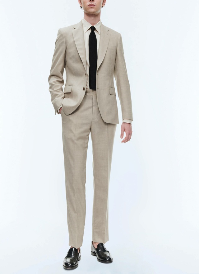 Men's beige jacket Fursac - V3BAXI-BC31-56