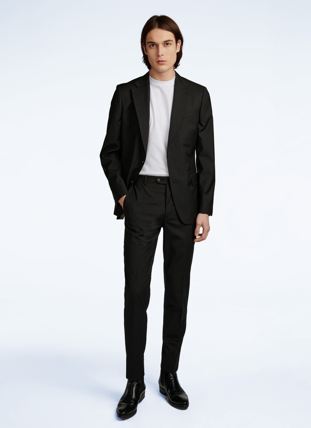 Men's jacket black virgin wool Fursac - 22EV3VOXO-VC06/20