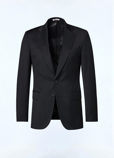 Men's black virgin wool jacket Fursac - V2AIDO-AC82-20