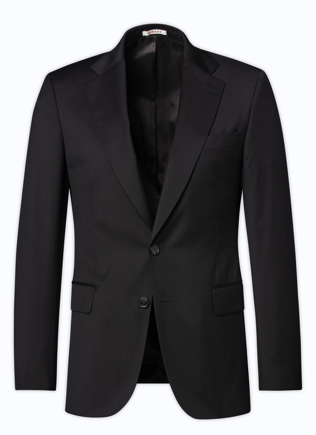 Men's black virgin wool jacket Fursac - V3AVRA-AC82-20