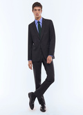 Fitted wool canvas suit jacket - V3FOXA-GC40-B020
