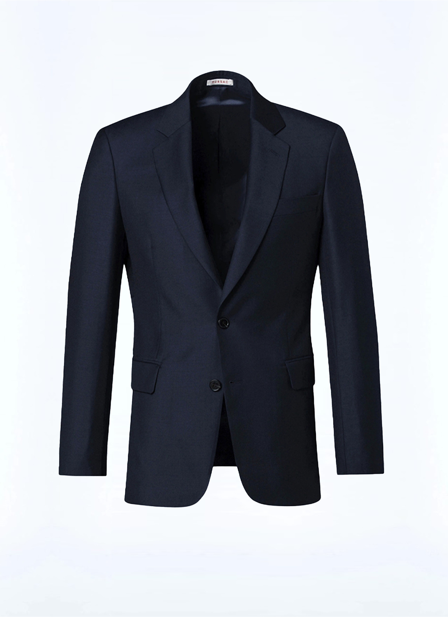 Men's blue, navy blue virgin wool jacket Fursac - V3AXUN-AC80-31