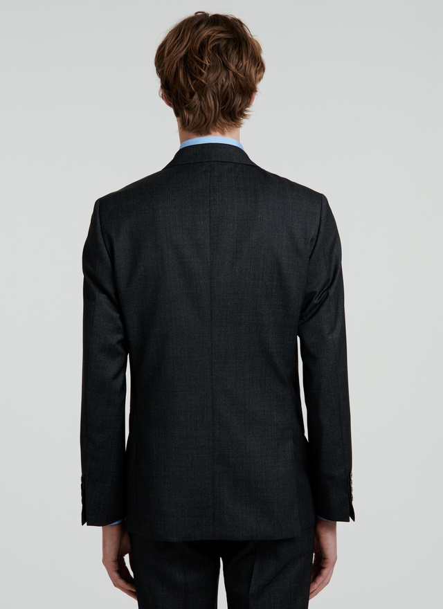 wool grey blazer mens