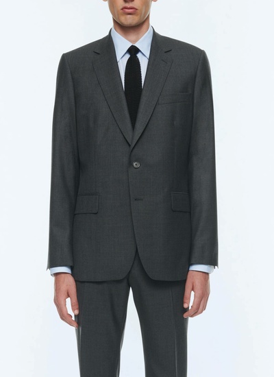 Men's jacket charcoal grey virgin wool Fursac - V2AIDO-CC64-B029