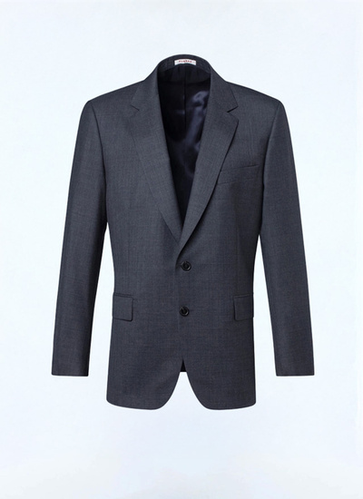 Men's grey virgin wool jacket Fursac - V2AIDO-CC64-B029