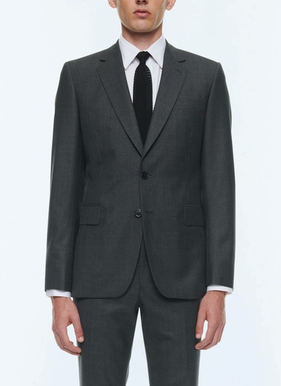 Men's jacket charcoal grey virgin wool Fursac - V3AXUN-CC64-B029