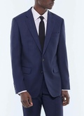 Fitted wool canvas suit jacket - V3EVIP-FC36-D031