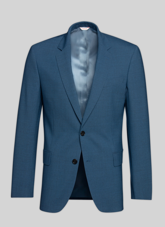 Men's blue, navy blue virgin wool jacket Fursac - V3VOXA-SC31-36