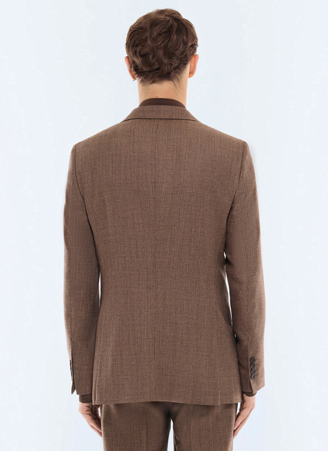 Men's main fabric: 100% virgin woolunder collar: 80% polyester, 20% viscosebody lining: 100% viscosesleeve lining: 57% viscose, 41% acetate, 2% cupro jacket Fursac - V3JEXU-LC04-G022