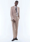 Wool flannel fitted suit jacket - V3FOXA-GC17-A008