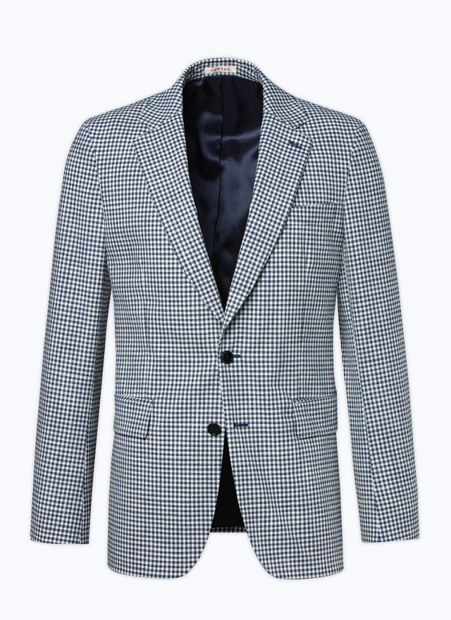 Men's wool, cotton and linen canvas jacket Fursac - V3DEKO-DV04-D027