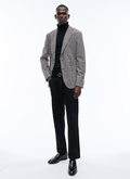 Wool and cashmere jacket with checks - V3ATOL-AV33-20