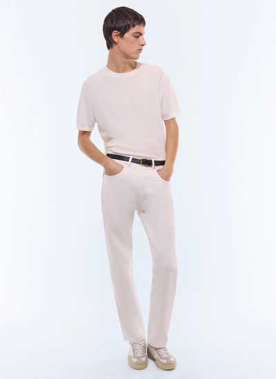 Jean homme blanc twill de coton biologique Fursac - P3JEAN-EP11-A001