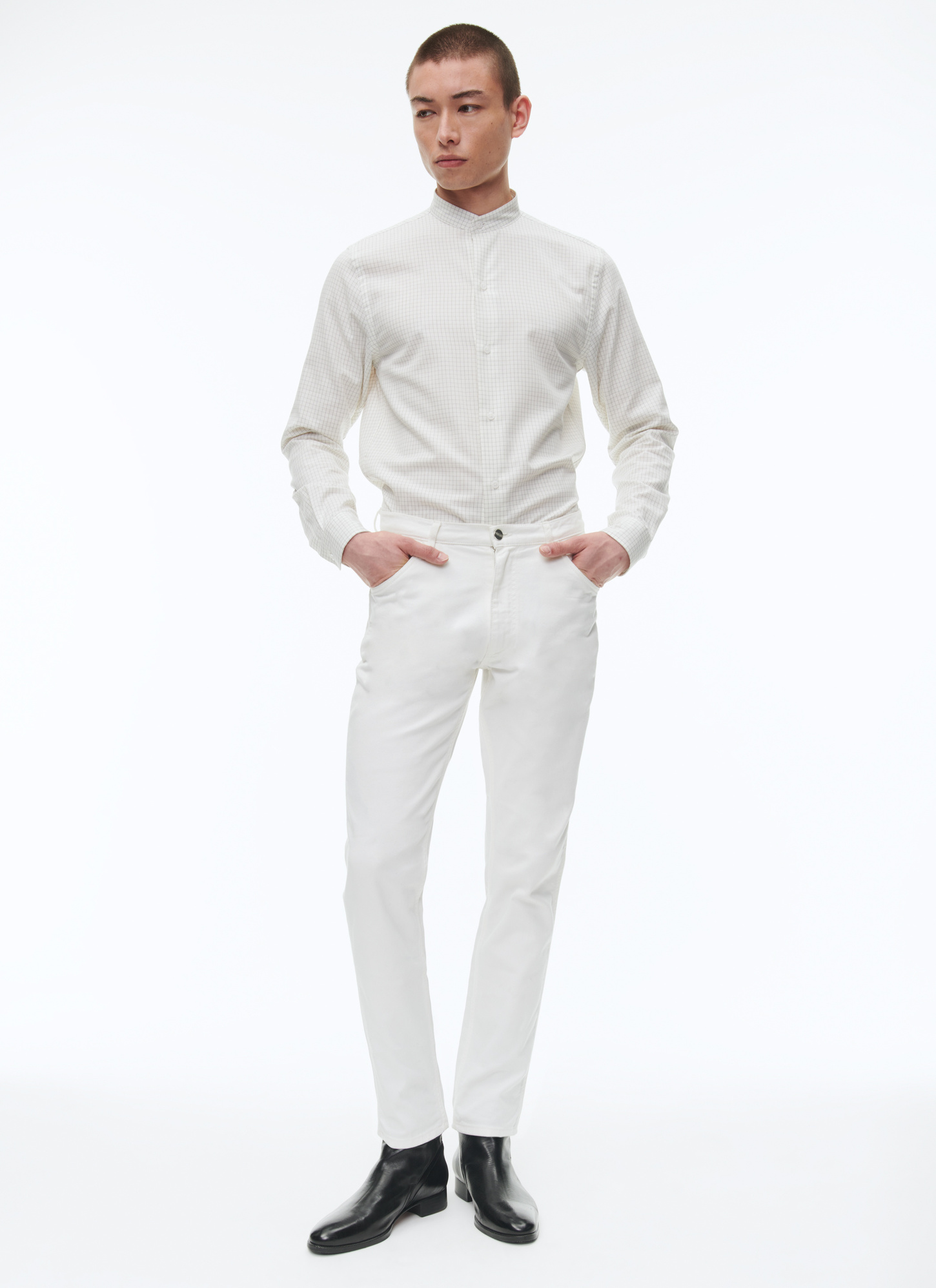 Jean blanc homme Fursac - P3VLAP-VX15-01