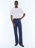 Pantalon évasé 5 poches en coton et lin - P3GFEL-EP12-D033