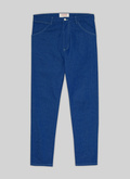Pantalon 5 poches en serge de coton bleu - 22EP3VLAP-VX16/35