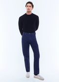 Pantalon 5 poches en coton et lin - P3ELIP-EP12-D033